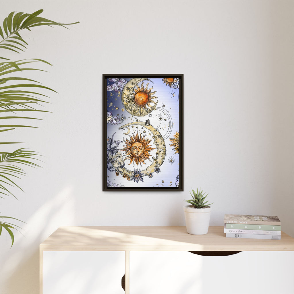 Celestial Matte Canvas, Framed (Multi-color)