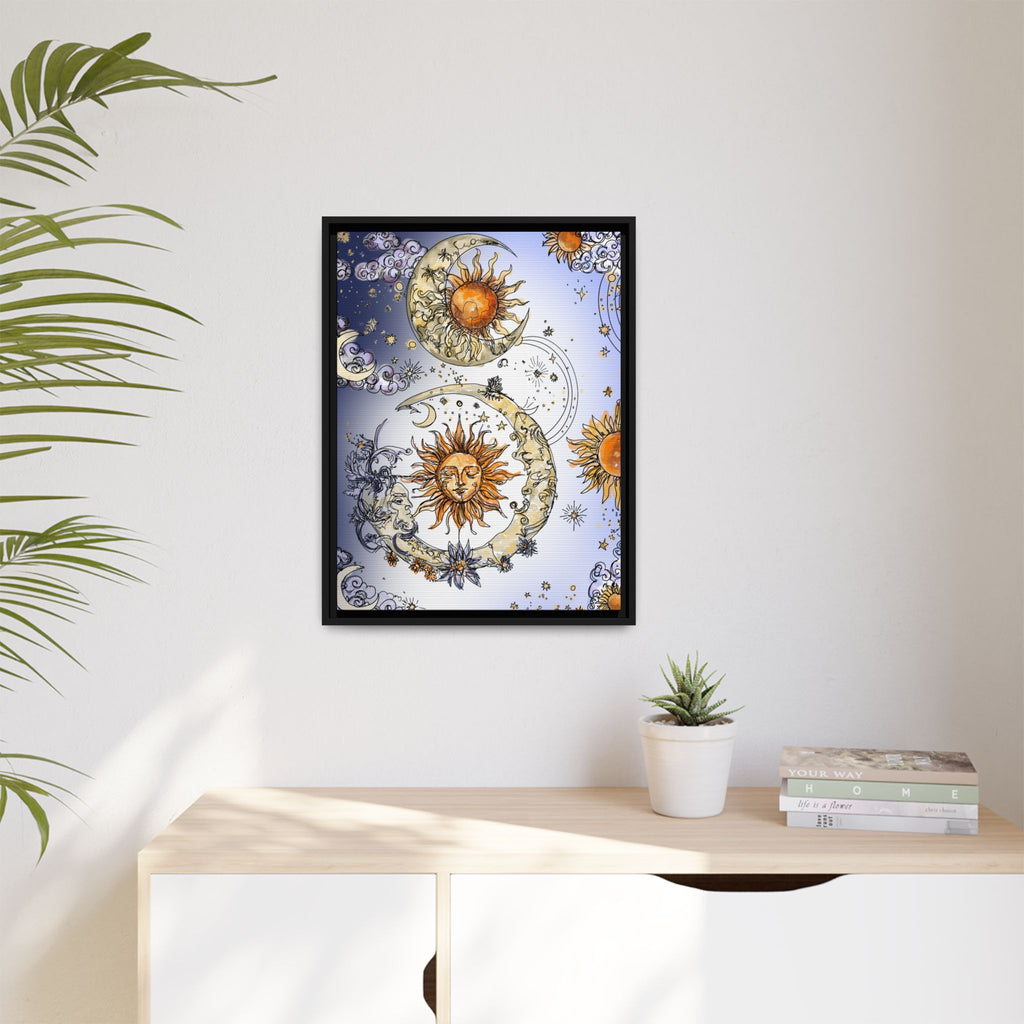 Celestial Matte Canvas, Framed (Multi-color)