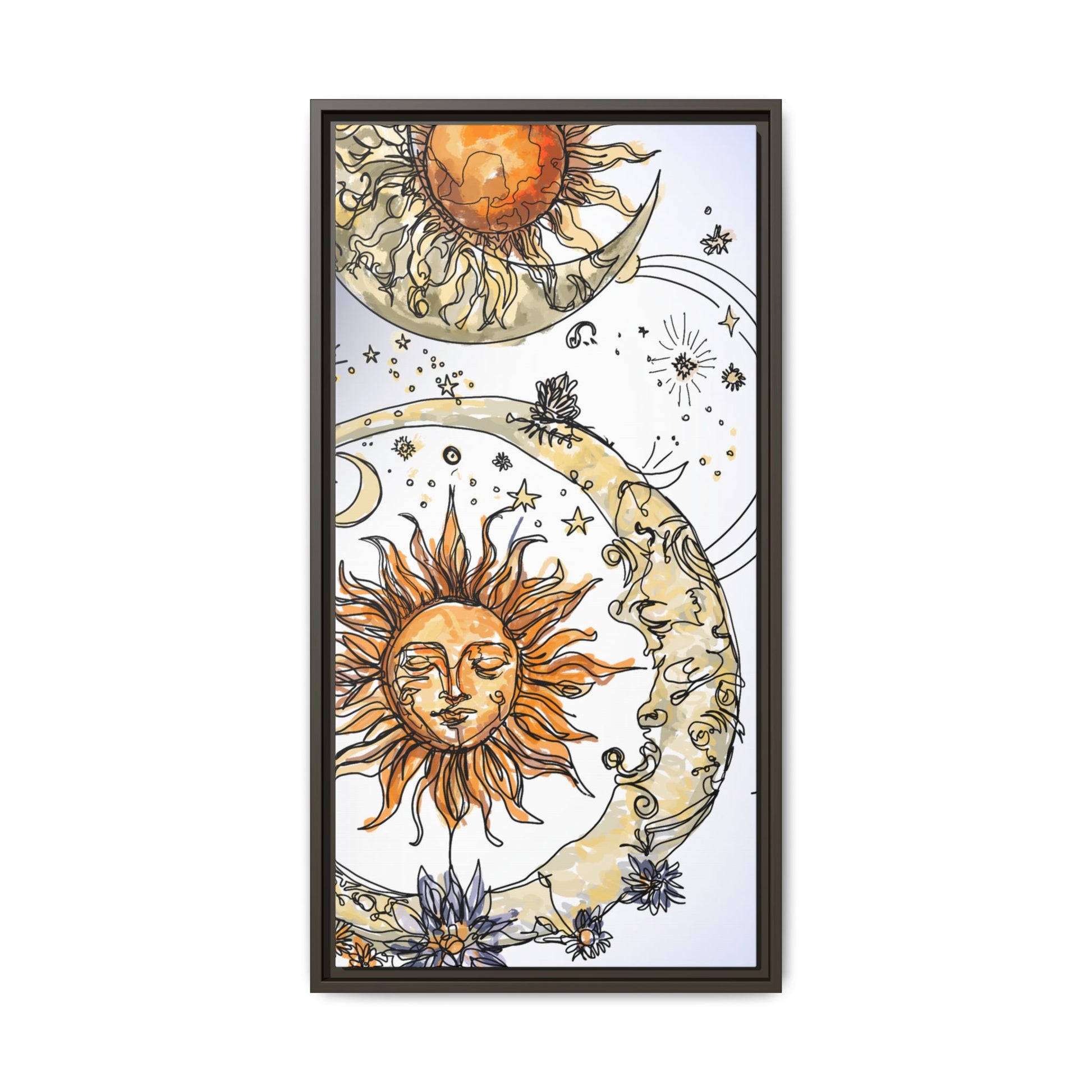 Celestial Matte Canvas, Framed (Multi-color)