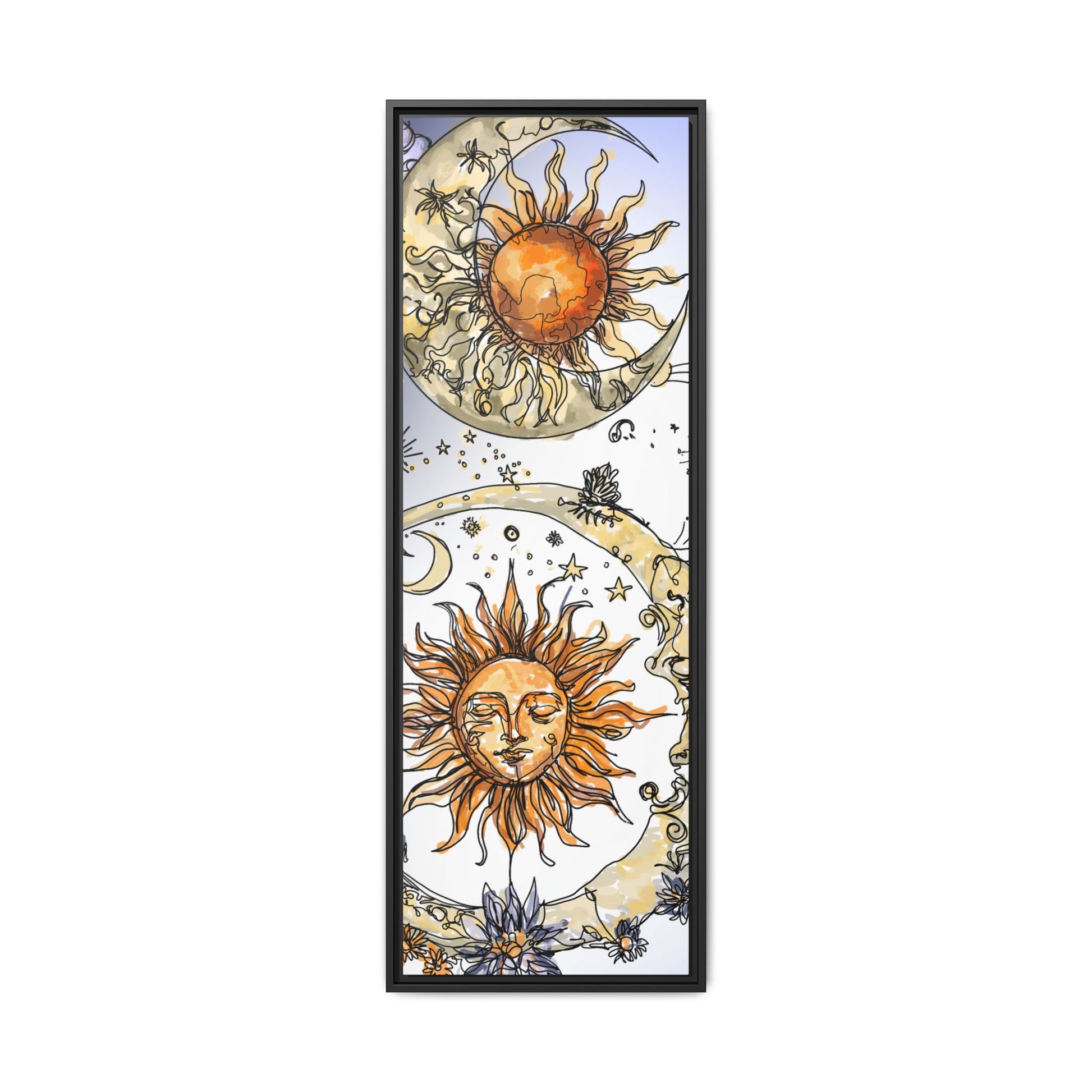 Celestial Matte Canvas, Framed (Multi-color)