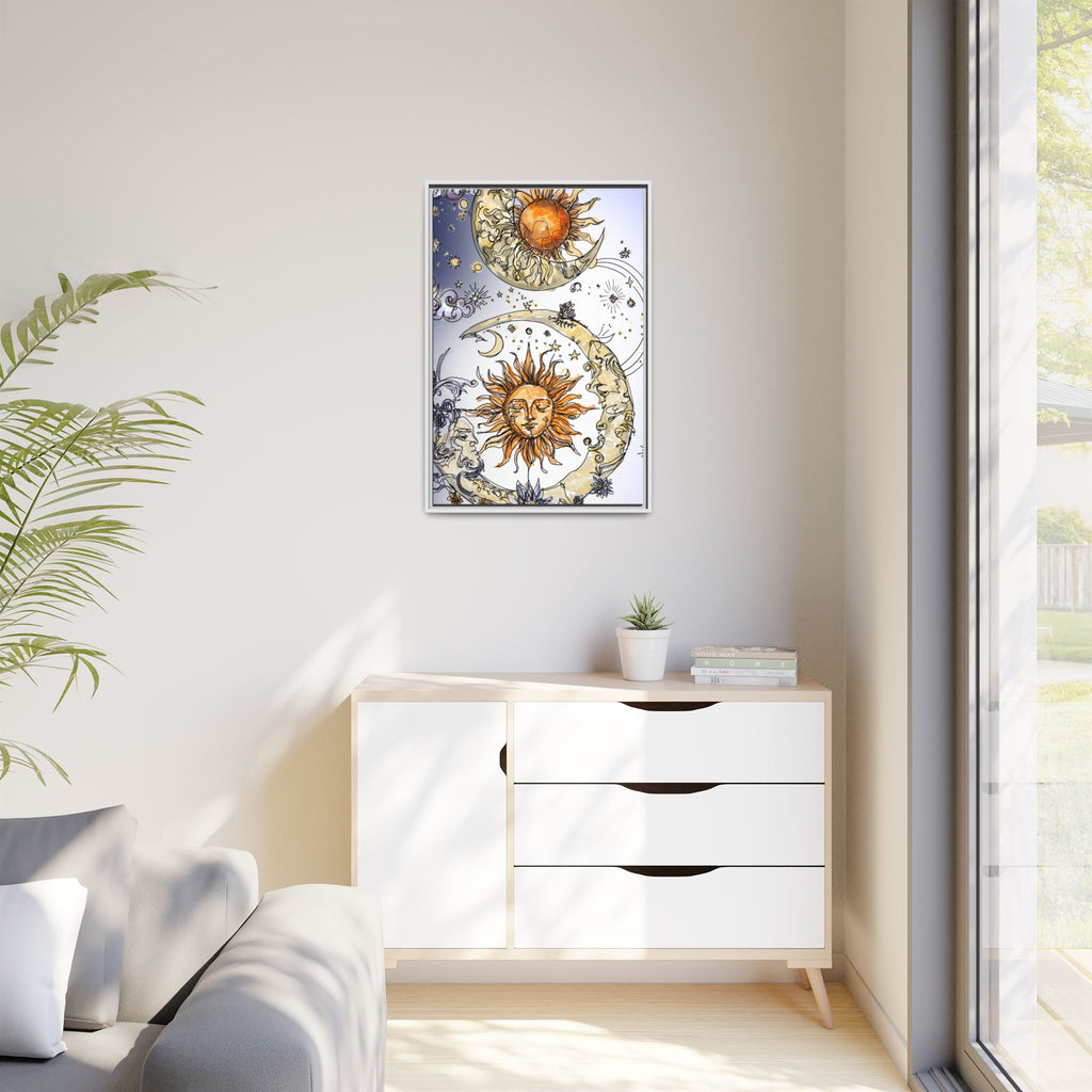 Celestial Matte Canvas, Framed (Multi-color)