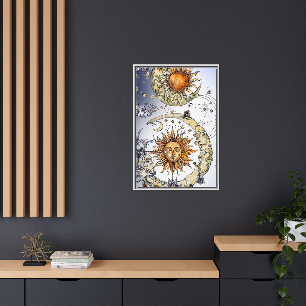 Celestial Matte Canvas, Framed (Multi-color)