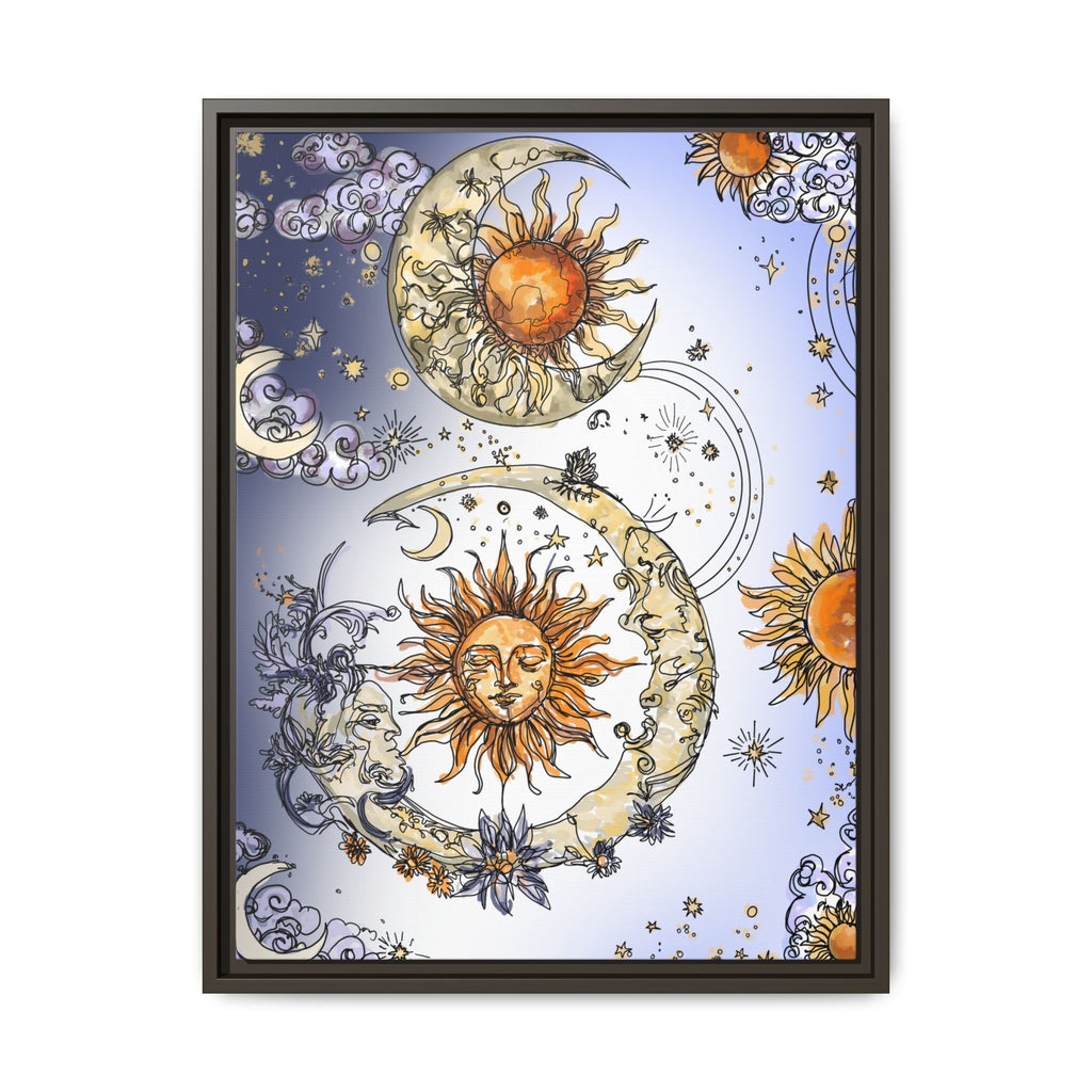 Celestial Matte Canvas, Framed (Multi-color)