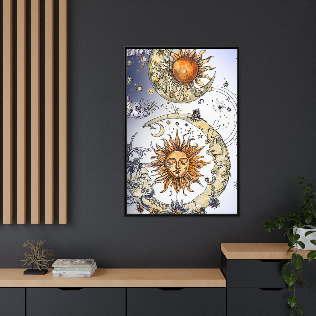 Celestial Matte Canvas, Framed (Multi-color)