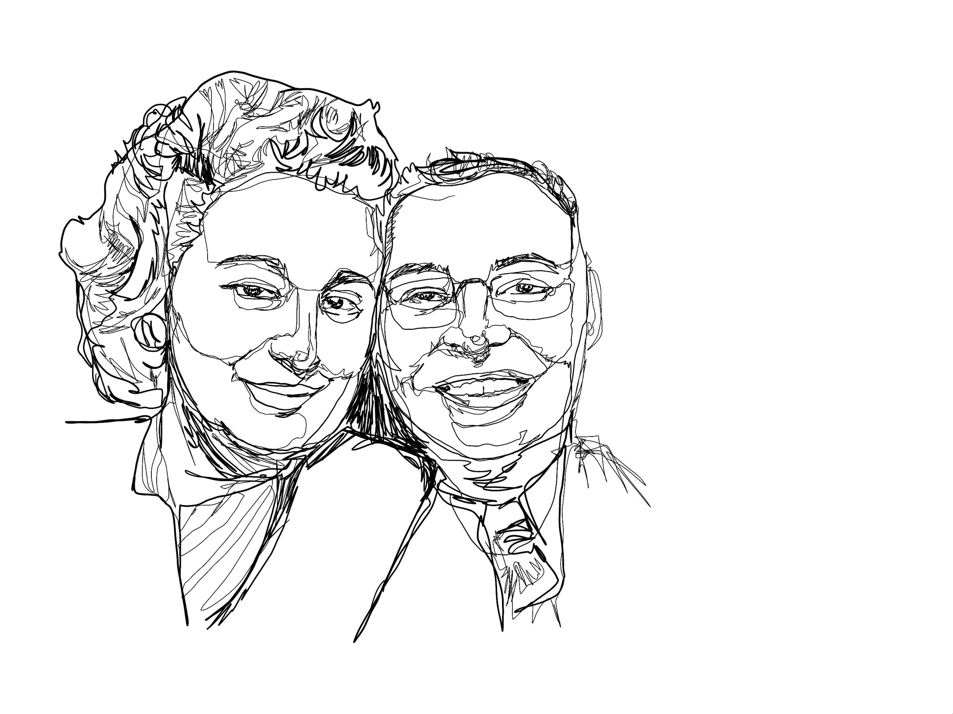 Custom Line Art Portraits