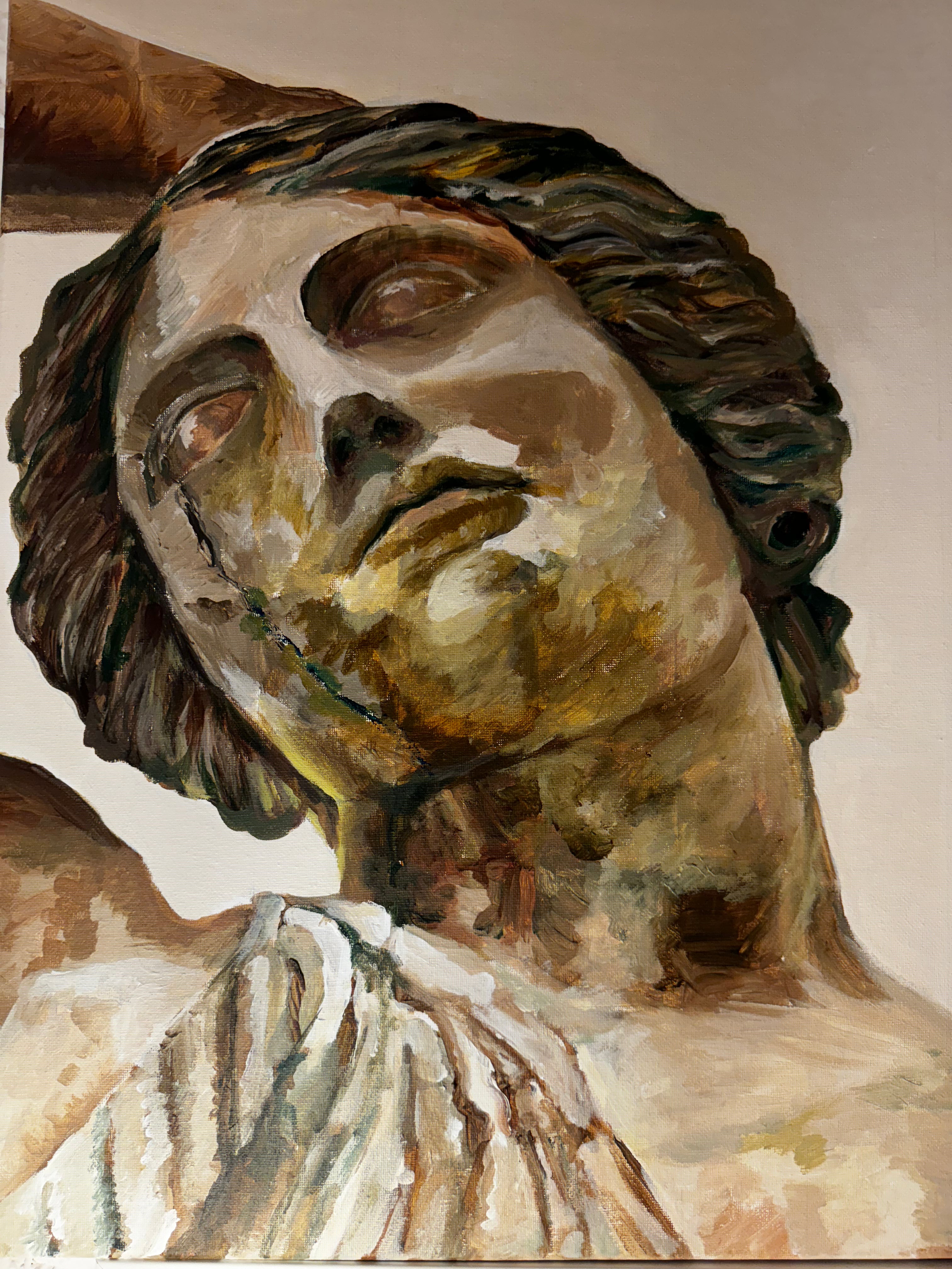 Commissioned Paintings - Greek Statue of a Woman