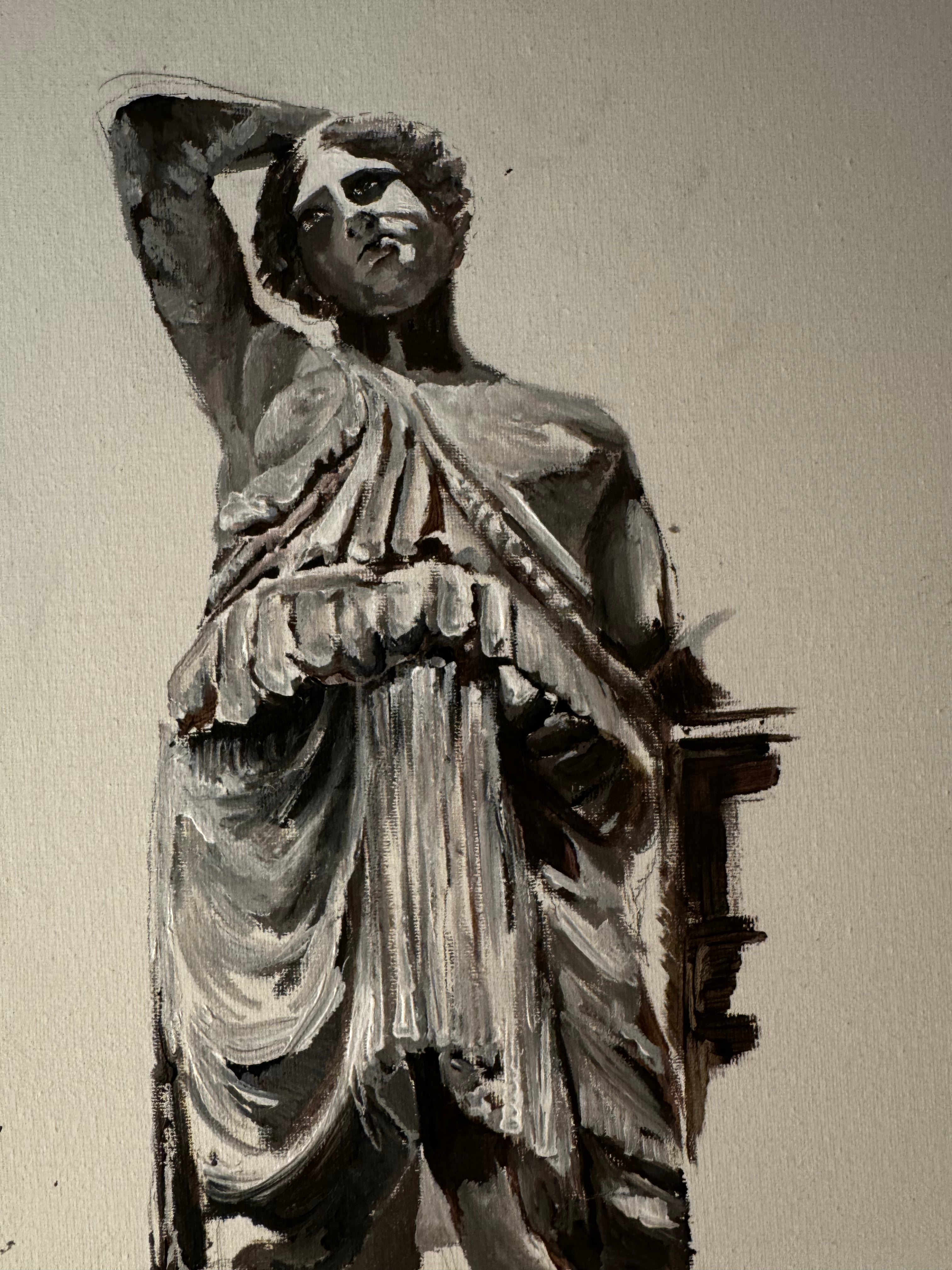 Commissioned Paintings - Greek Statue of a Woman